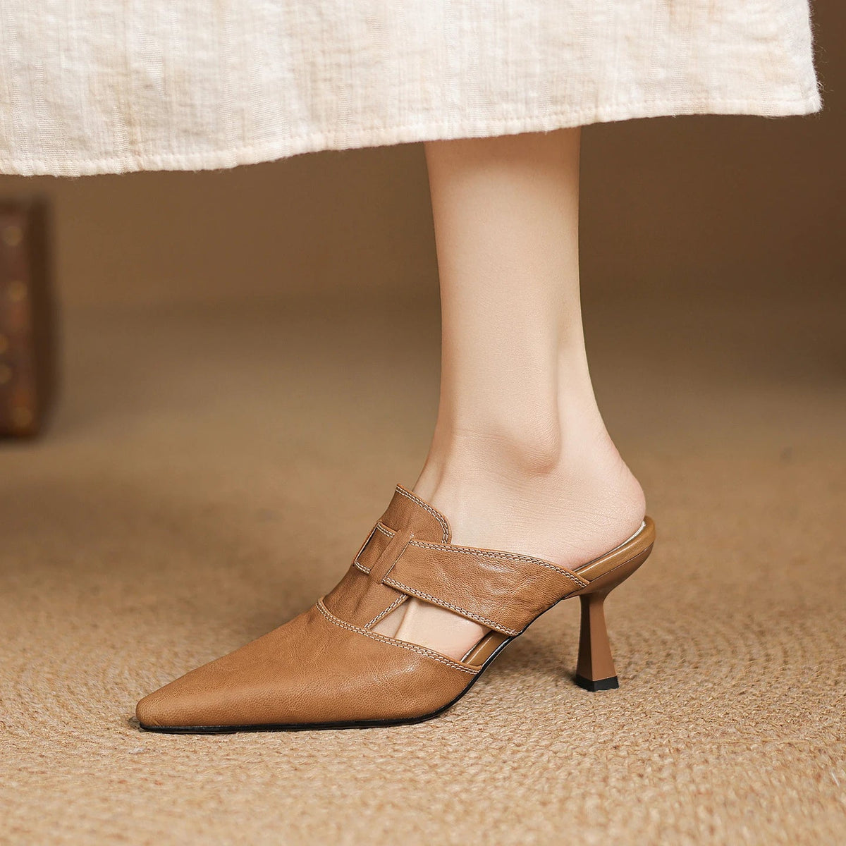 AUBREY MONROE HEELS I ÄKTA LÄDER
