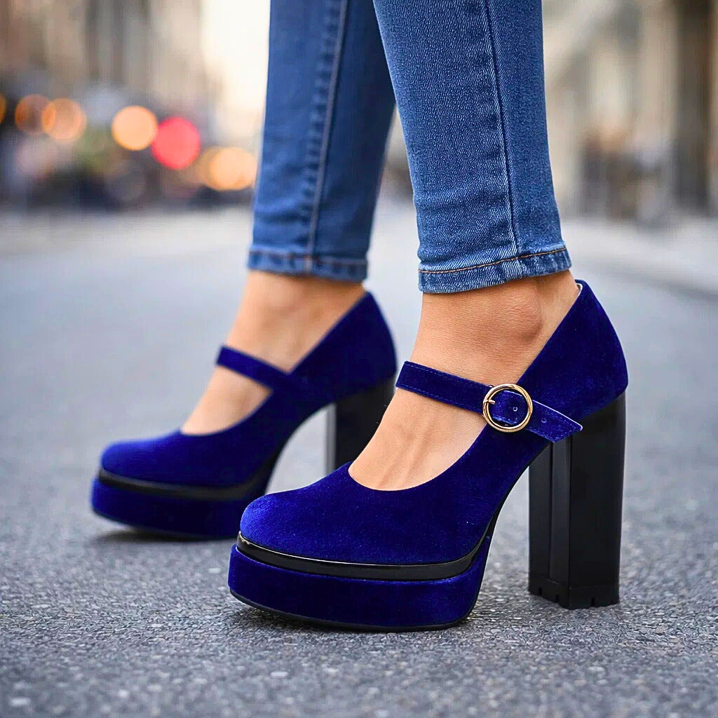 VALLORIA VELVET HEELS