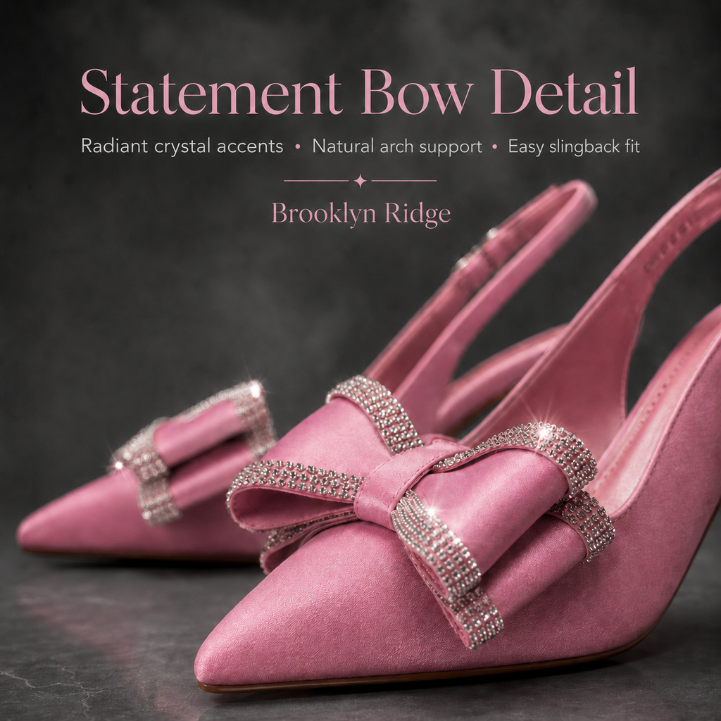 VIVIENNE CRYSTAL BOW HEELS