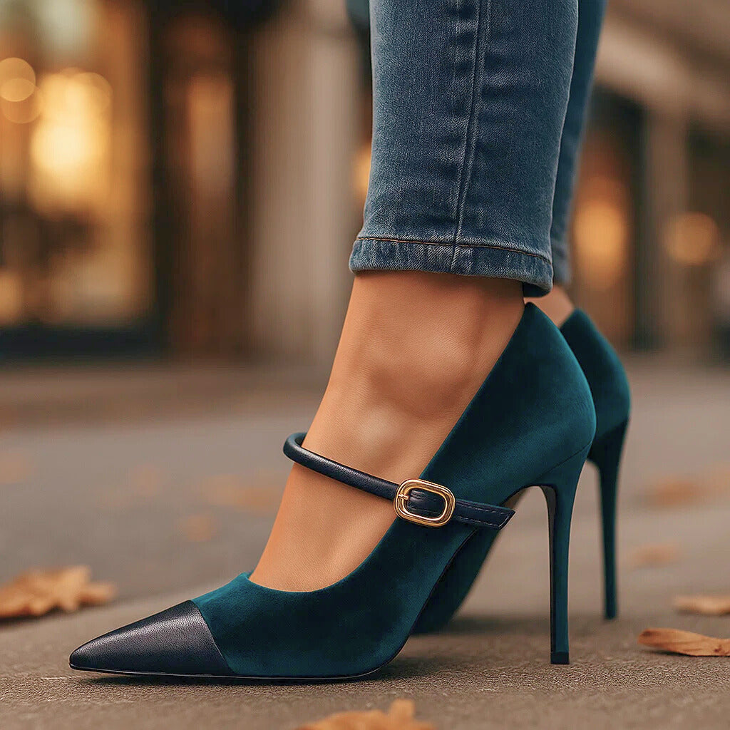 ARIETTE VELVET HEELS