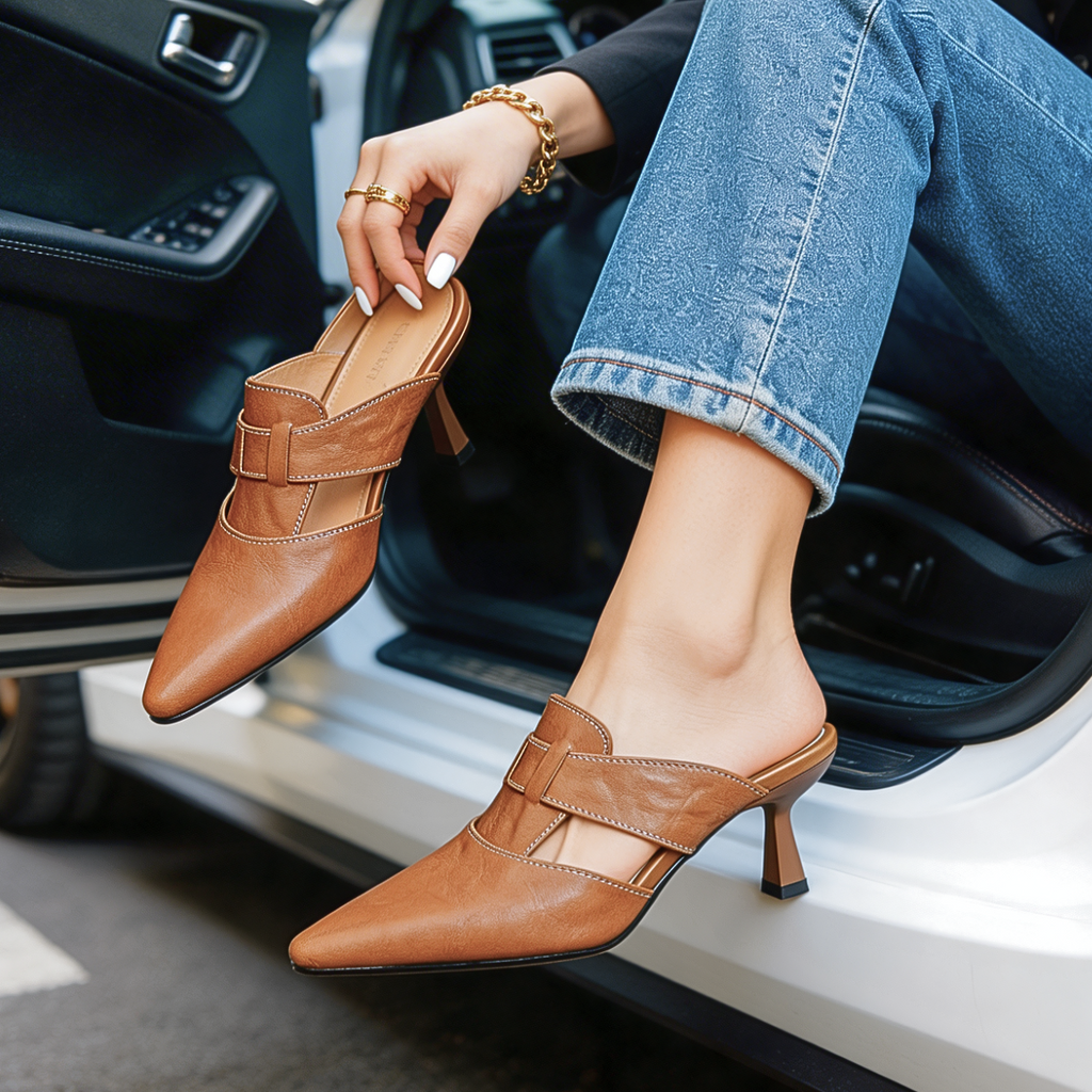 AUBREY MONROE HEELS I ÄKTA LÄDER