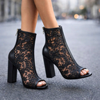 LILIANA LACE HEEL BOOTS