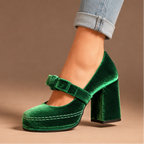 VALENTINA VELVET HEELS