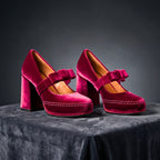 VALENTINA VELVET HEELS