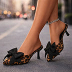 SIENNA LEOPARD ROSETTSKOR MED KLACK