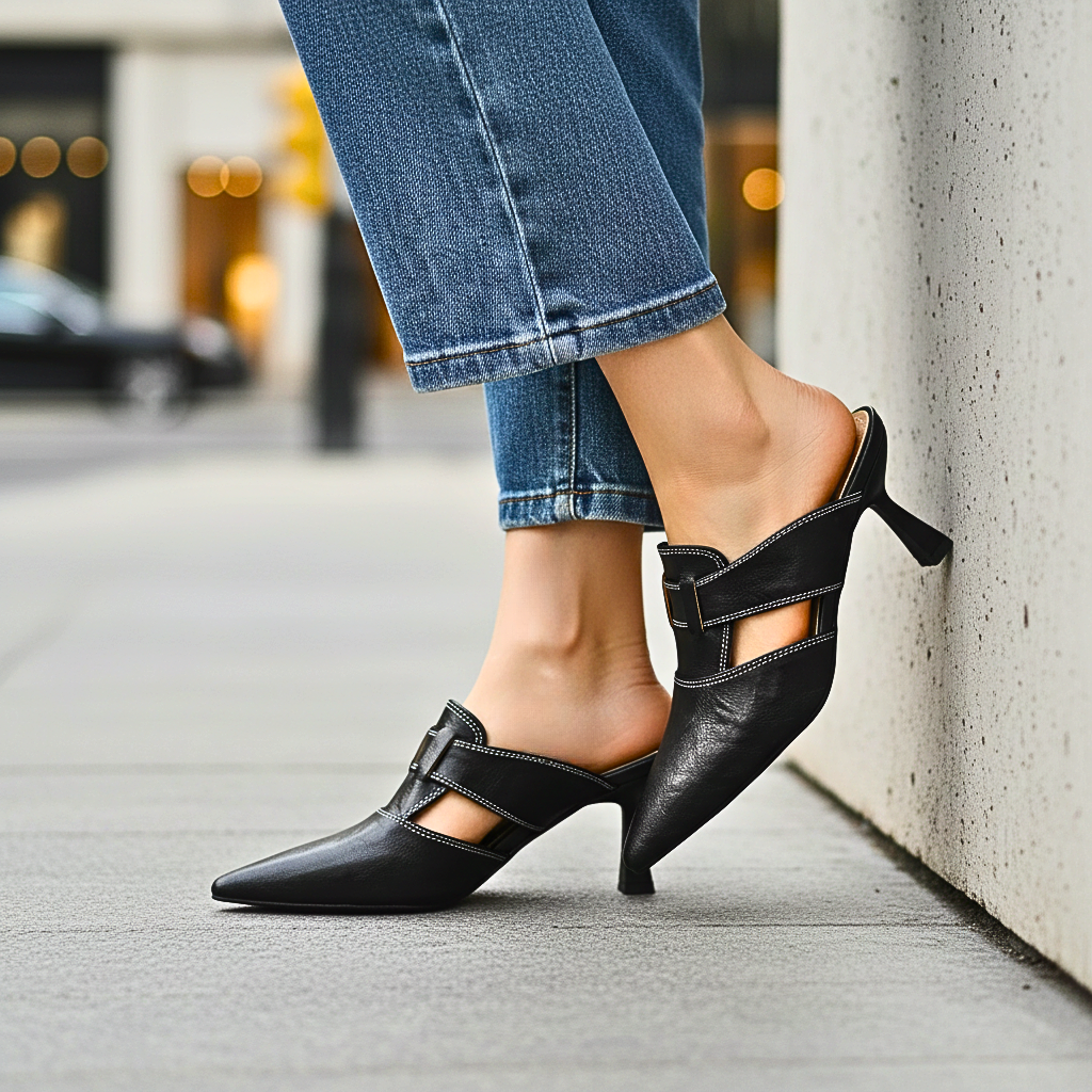 AUBREY MONROE HEELS I ÄKTA LÄDER