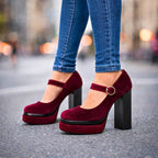 VALLORIA VELVET HEELS