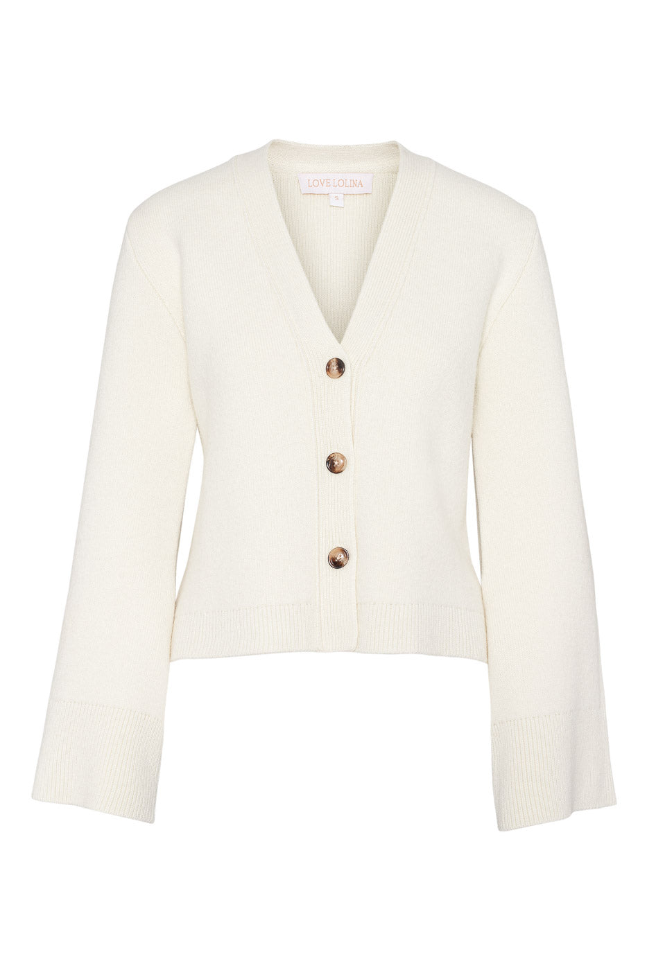 Elara Cashmere Cardigan Cream