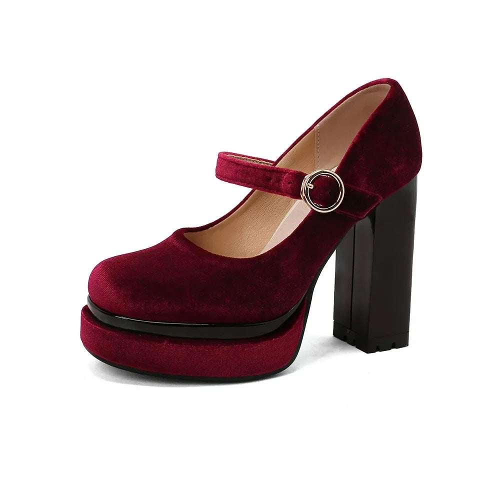 VALLORIA VELVET HEELS