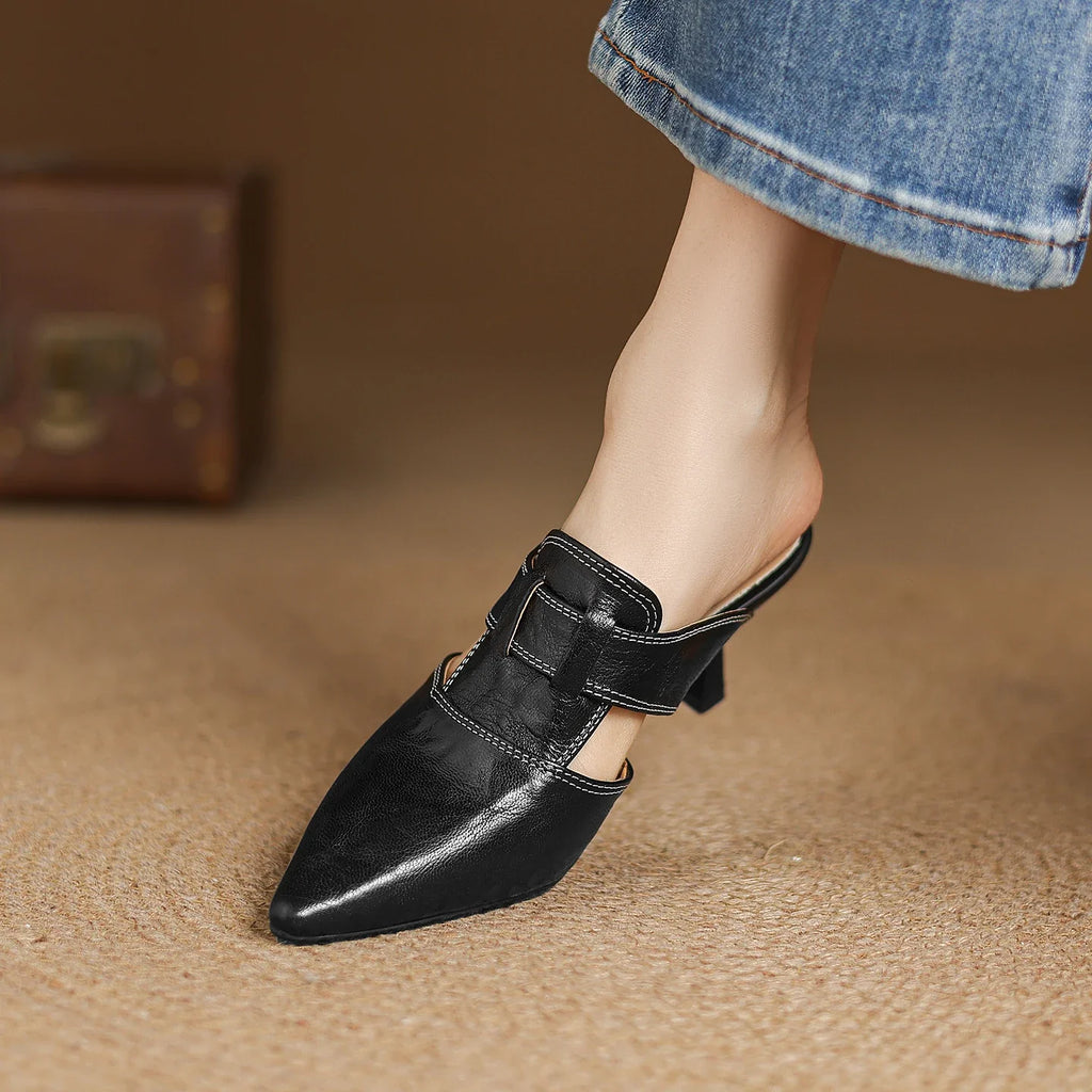 AUBREY MONROE HEELS I ÄKTA LÄDER