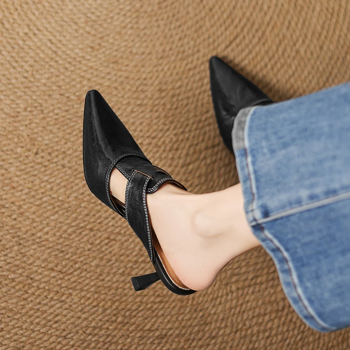 AUBREY MONROE HEELS I ÄKTA LÄDER