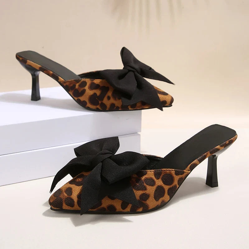 SIENNA LEOPARD ROSETTSKOR MED KLACK