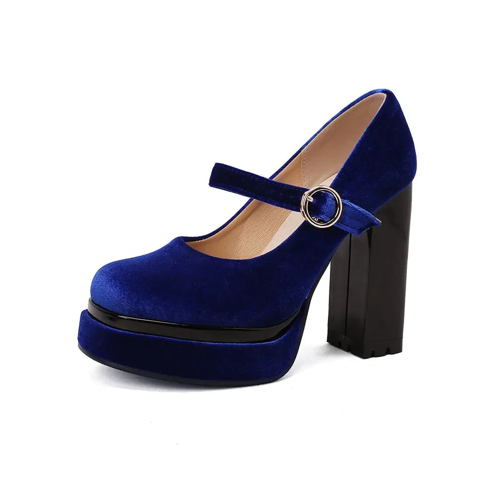 VALLORIA VELVET HEELS