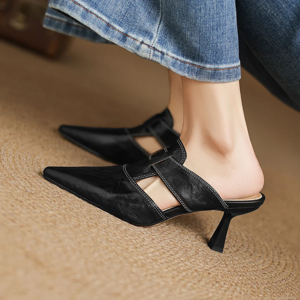 AUBREY MONROE HEELS I ÄKTA LÄDER