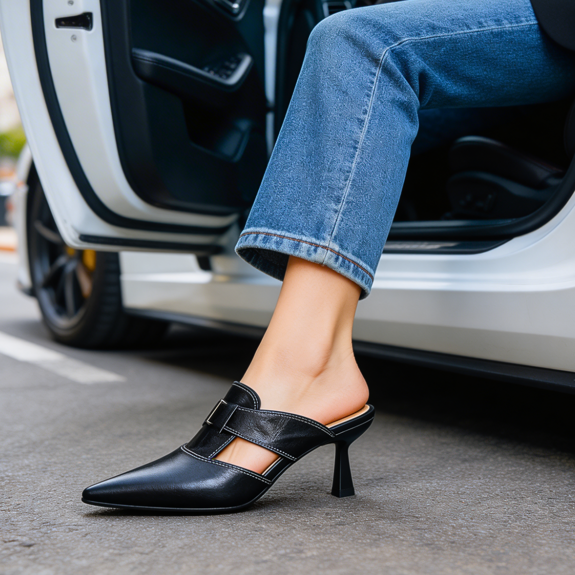 AUBREY MONROE HEELS I ÄKTA LÄDER