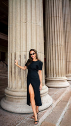 Stassie Midi Dress Svart