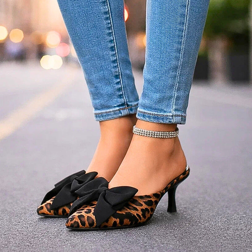 SIENNA LEOPARD ROSETTSKOR MED KLACK