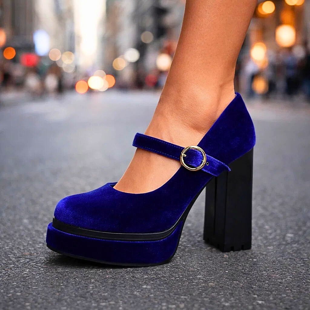 VALLORIA VELVET HEELS