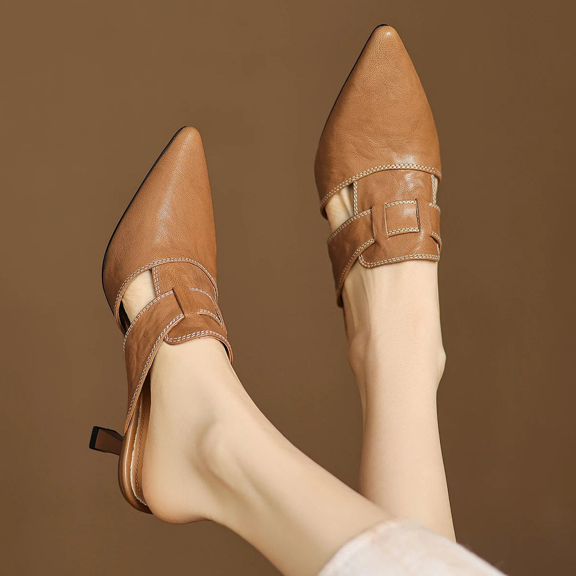 AUBREY MONROE HEELS I ÄKTA LÄDER