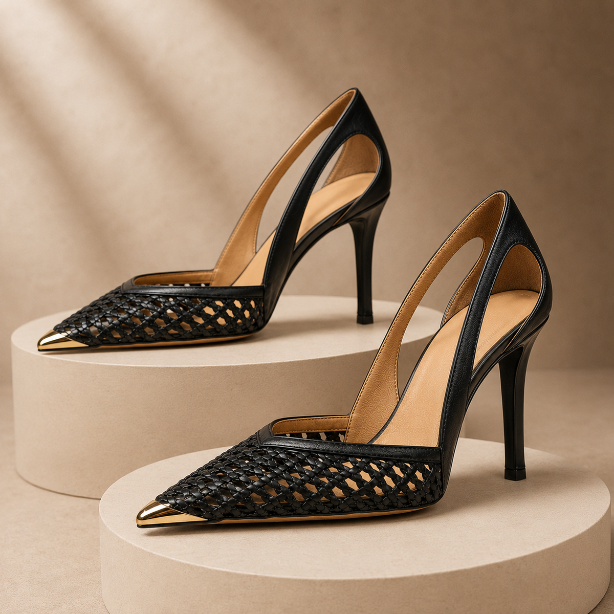 VALENCIA GOLDTIP HEELS