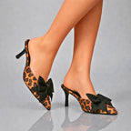 SIENNA LEOPARD ROSETTSKOR MED KLACK