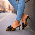 SIENNA LEOPARD ROSETTSKOR MED KLACK
